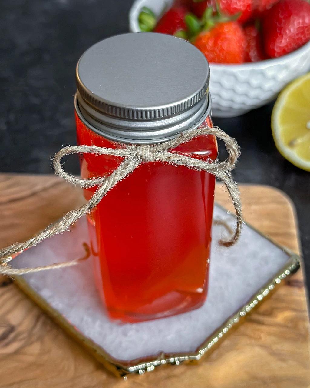 Quick & Easy Homemade Strawberry Simple Syrup Recipe
